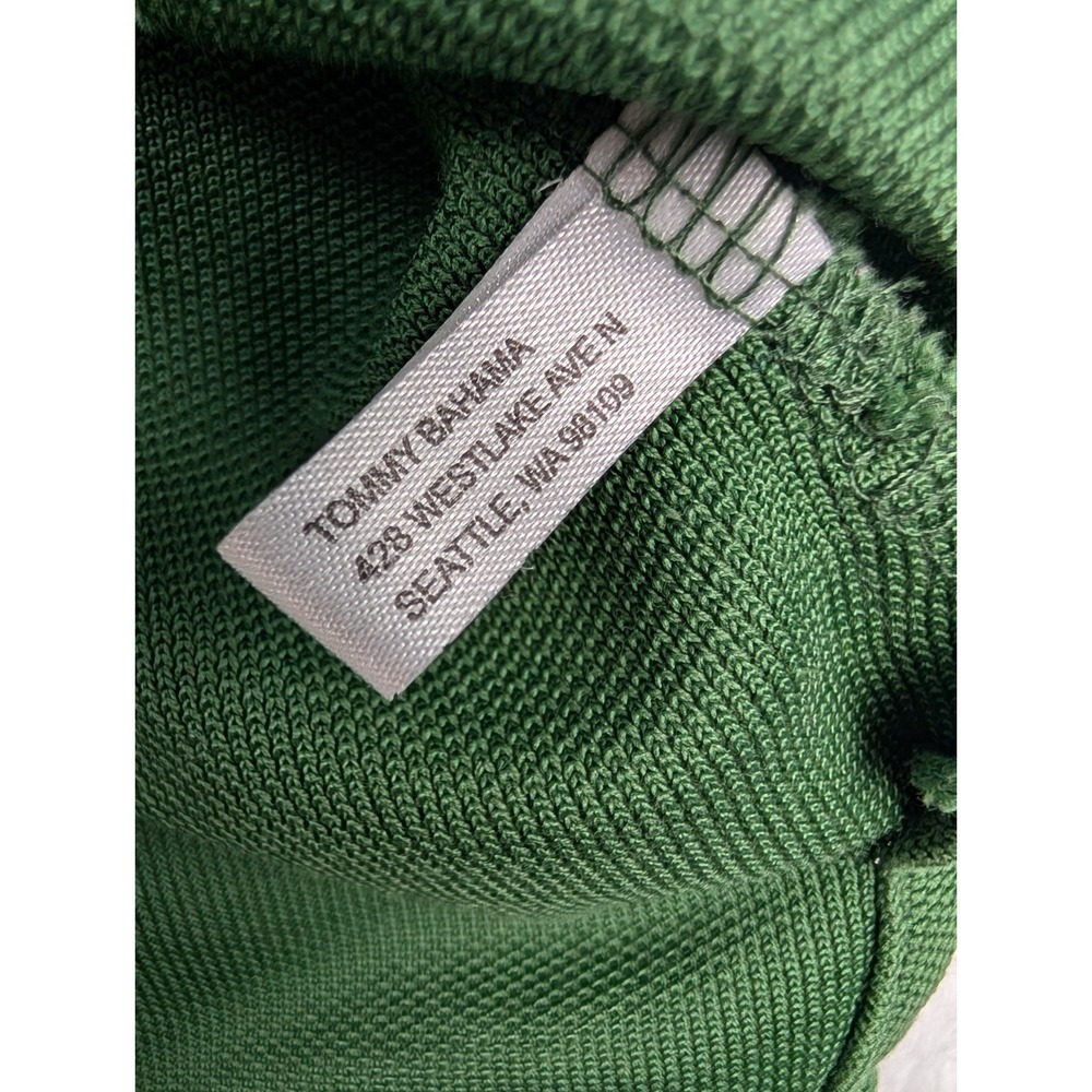 Tommy Bahama Polo Shirt Men's LT Green Supima Cotton Blend Logo *Stains‎ - Picture 11 of 16